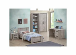 Boekenrek Elias 70x35x208cm - decor - grijze eik
