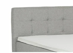 Boxspring Box skagen Sting 180x200cm - stof - lichtgrijs