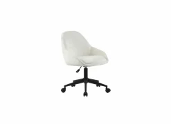 Bureaustoel Clover 56,5x61x87cm - stof - wit teddy