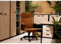 Bureaustoel Cougar 61x69,5x120cm - stof - bruin