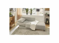 Chaise longue Rex Recamière  155x95x81cm - stof - lichtgrijs met bedfunctie