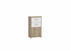 Commode Best Chest 40x30x78cm - decor - sonoma eik & wit