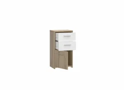 Commode Best Chest 40x30x78cm - decor - sonoma eik & wit