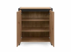 Commode Denver 80x88x40cm - decor - artisanale eik & anthraciet