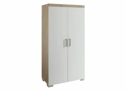 Kleerkast 95cm - decor - oak chalk & wit