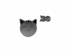 Kussen Grey Cat met slaapmasker - stof - grijs