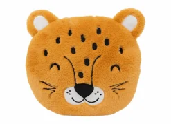 Kussen Luipaard 30x30cm - polyester - oranje