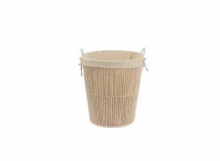 Linnenmand Muna Ø43x51cm - katoenkoord - naturel