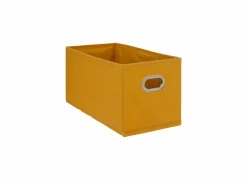 Opbergbox 31x15x15cm mosterd