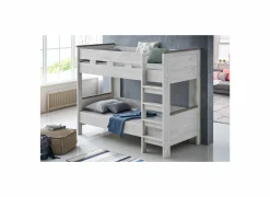 Stapelbed Eline 90x200cm - decor - white oak & autumn oak met bodems